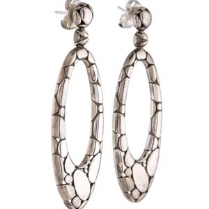 John Hardy Kali Pebble Oval Drop Earrings